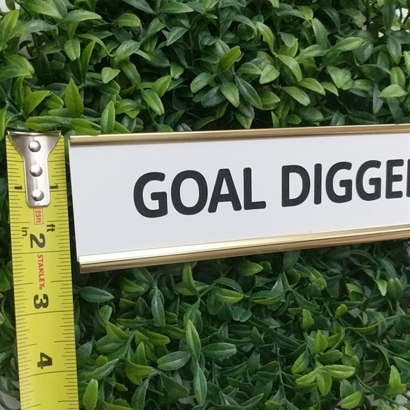 Desk office Home School plaque Goal Digger - Picture 8 of 8